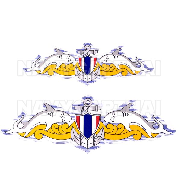 Alternative view of สติ๊กเกอร์ ทำลายใต้น้ำจู่โจม (ซีล) มี 2 ขนาด