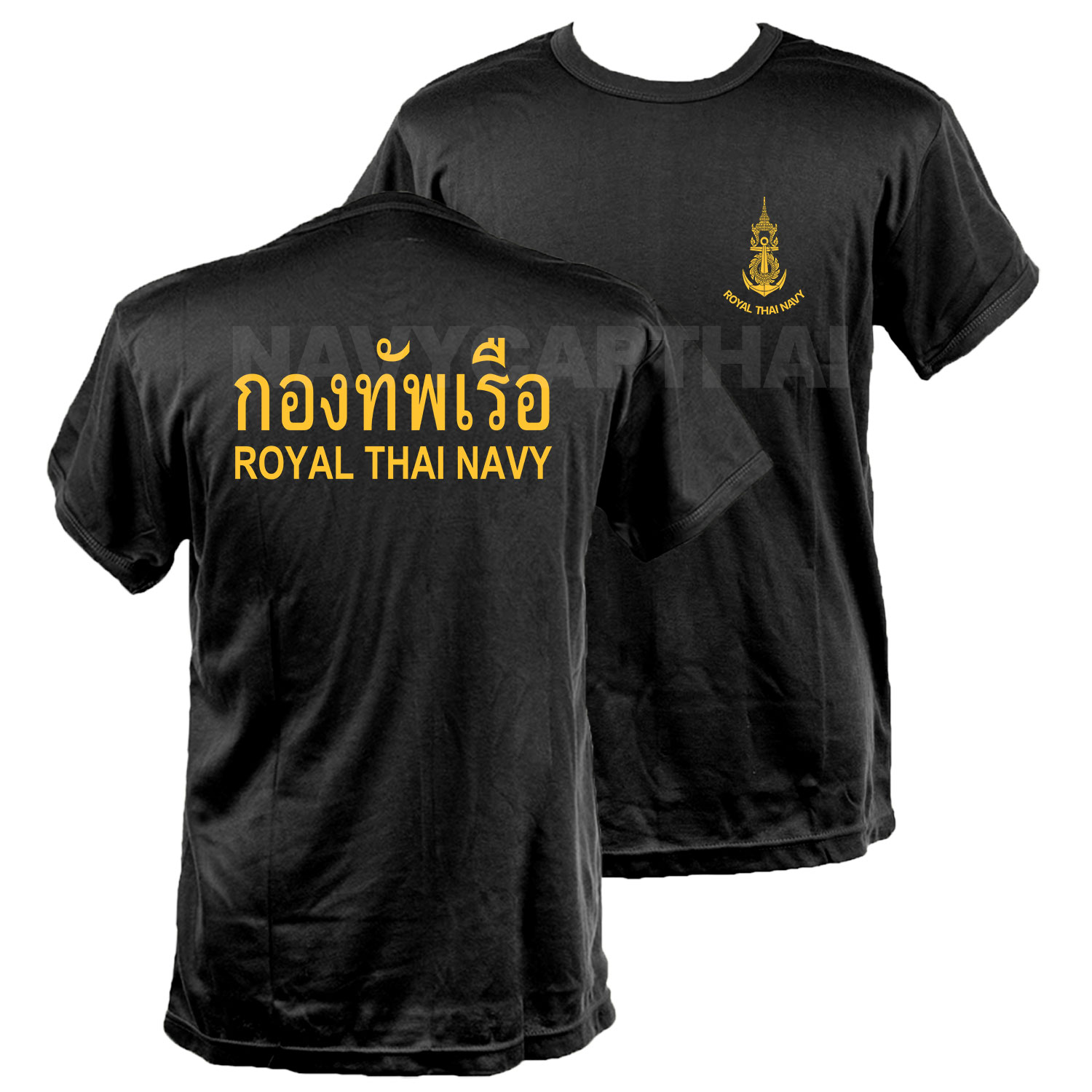 เสื้อยืดกองทัพเรือ-แขนสั้น-ดำ