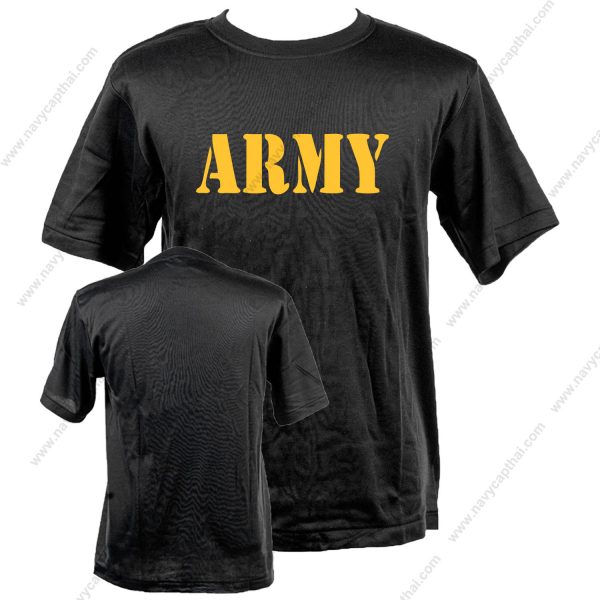 เสื้อยืด-ARMY-แขนสั้น-ดำ