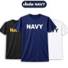 เสื้อยืด NAVY แขนสั้น ผ้าไมโคร ระบายอากาศดี