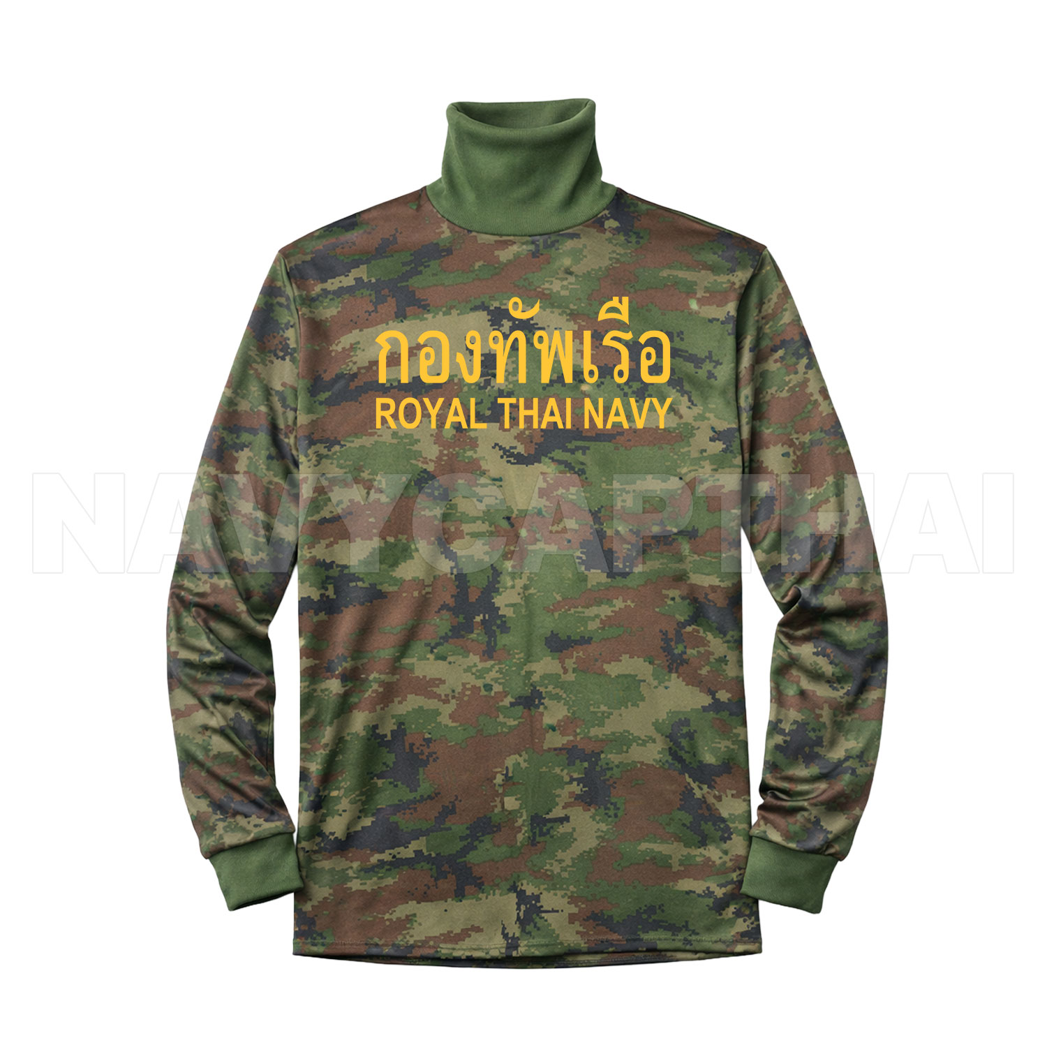 เสื้อยืดแขนยาวคอพัน กองทัพเรือ (สกรีนด้านหน้า) ผ้าไมโคร ฟรีไซส์ - Image 6