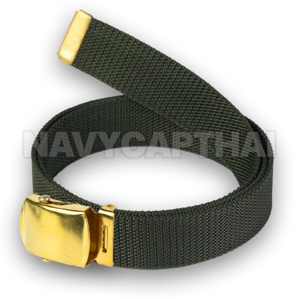 เข็มขัดหัวเรียบทอง