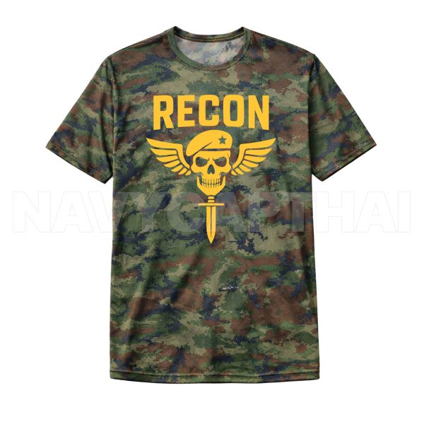 เสื้อยืด RECON หน่วยลาดตระเวน แขนสั้น ผ้าไมโคร ระบายอากาศดี