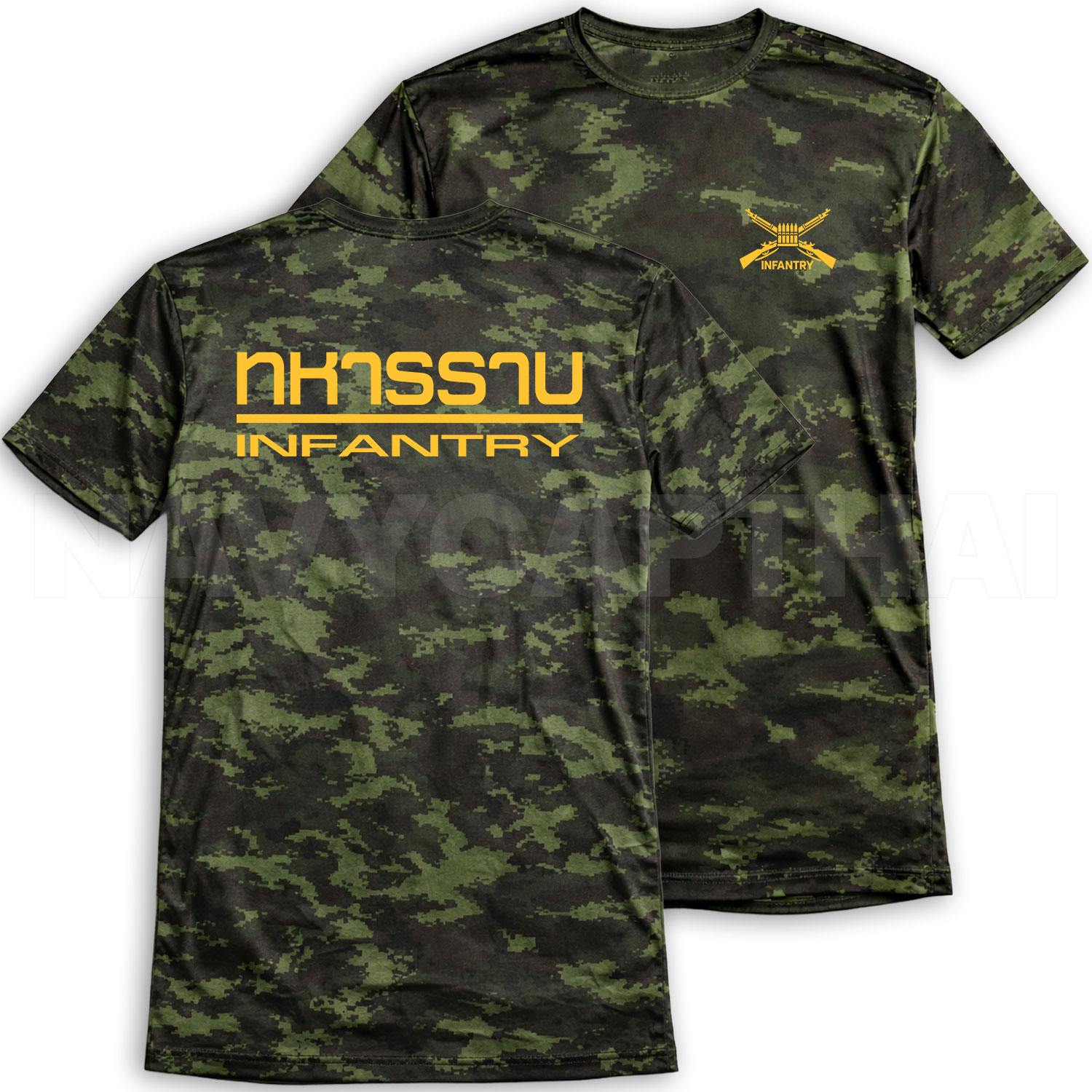 เสื้อยืดทหารราบ INFANTRY ผ้าไมโคร แขนสั้น - Image 3