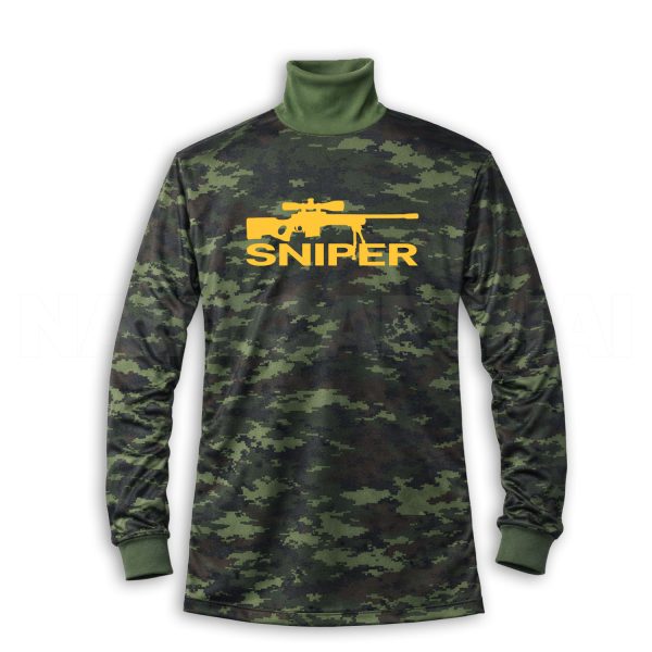 เสื้อยืดแขนยาวคอพัน-SNIPER