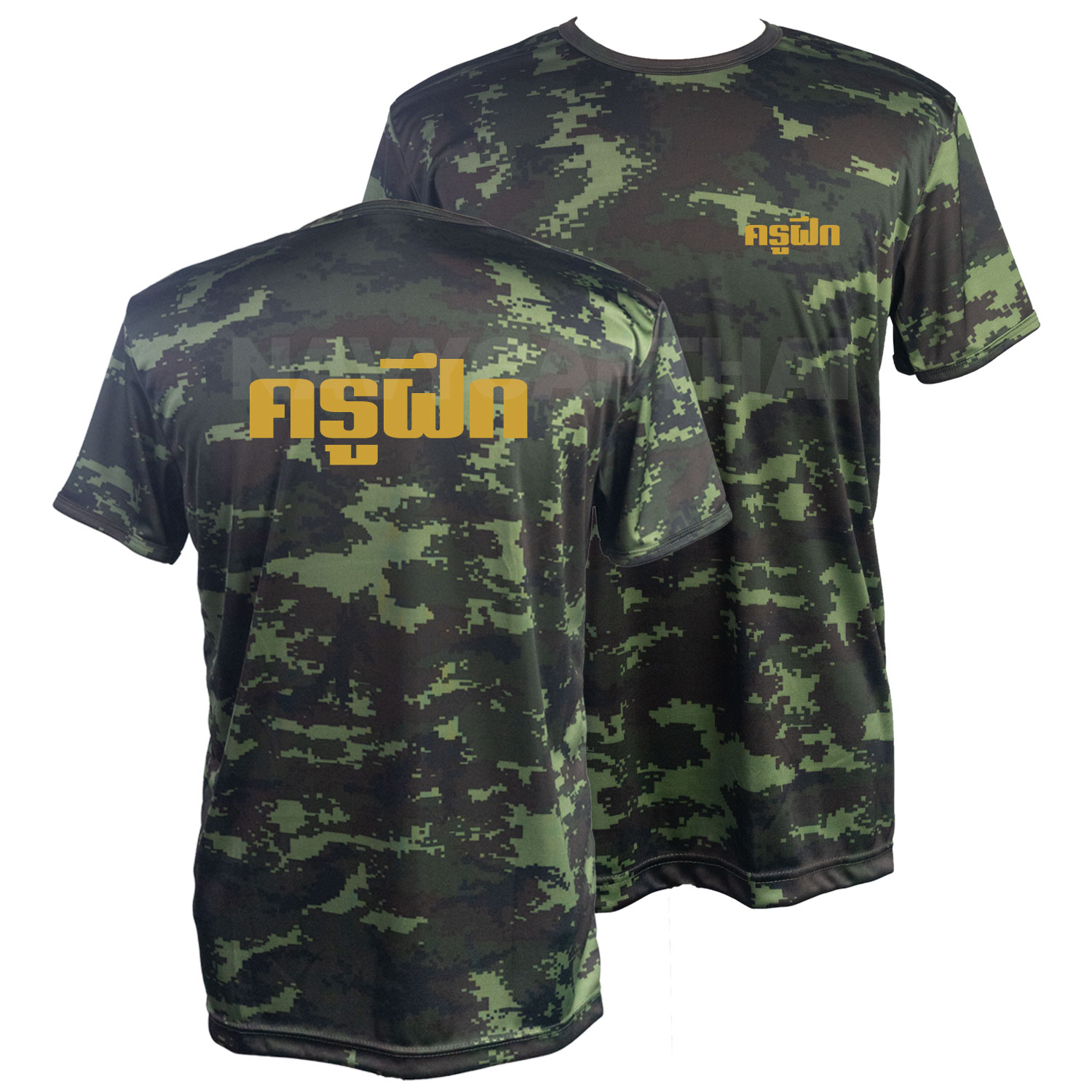 เสื้อยืดครูฝึก-คอกลม-แขนสั้น-พรางดิจิตอล-ทบ
