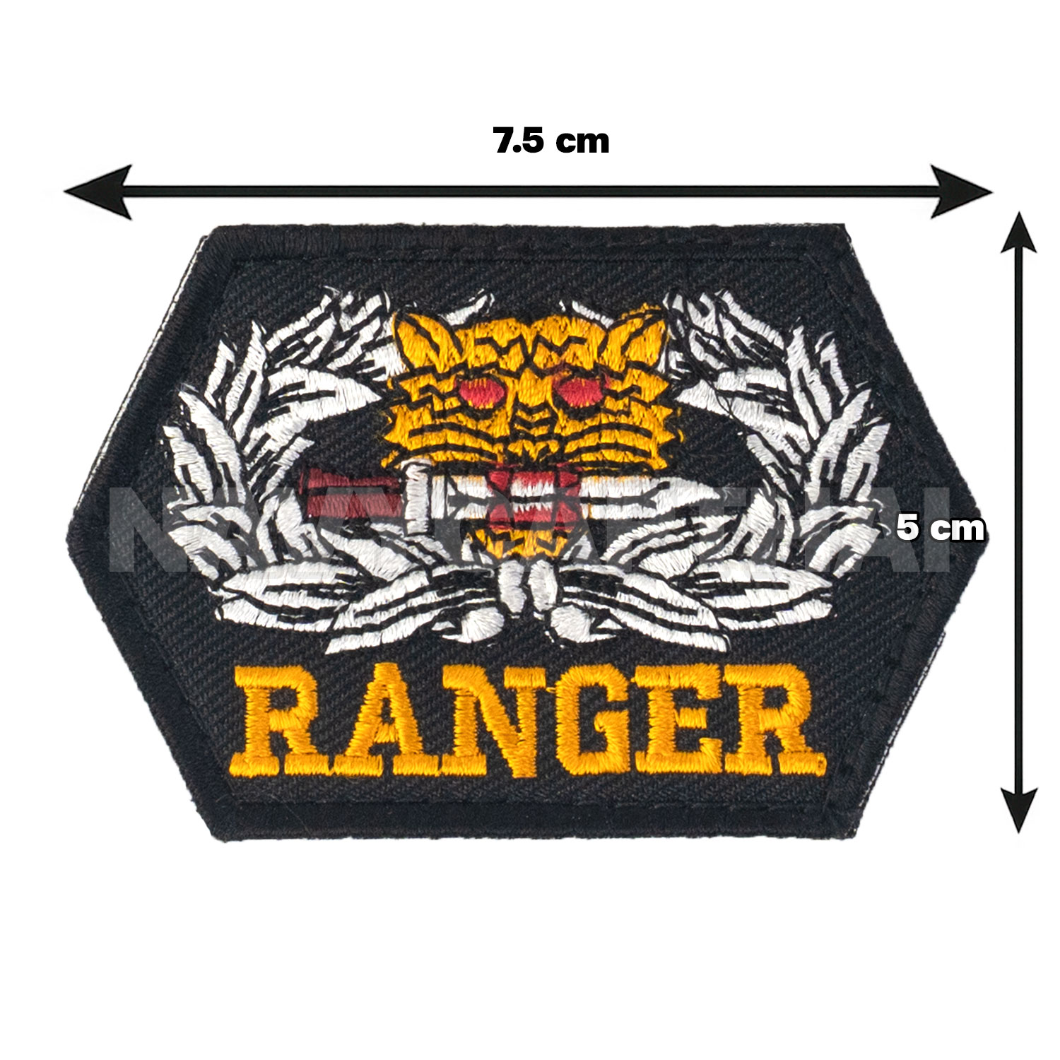 อาร์ม RANGER เสือคาบดาบ ตีนตุ๊กแก | แพทช์เรนเจอร์ 7.5x5 ซม. - Image 3