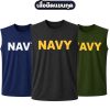 เสื้อยืดแขนกุด NAVY-ผ้าไมโคร